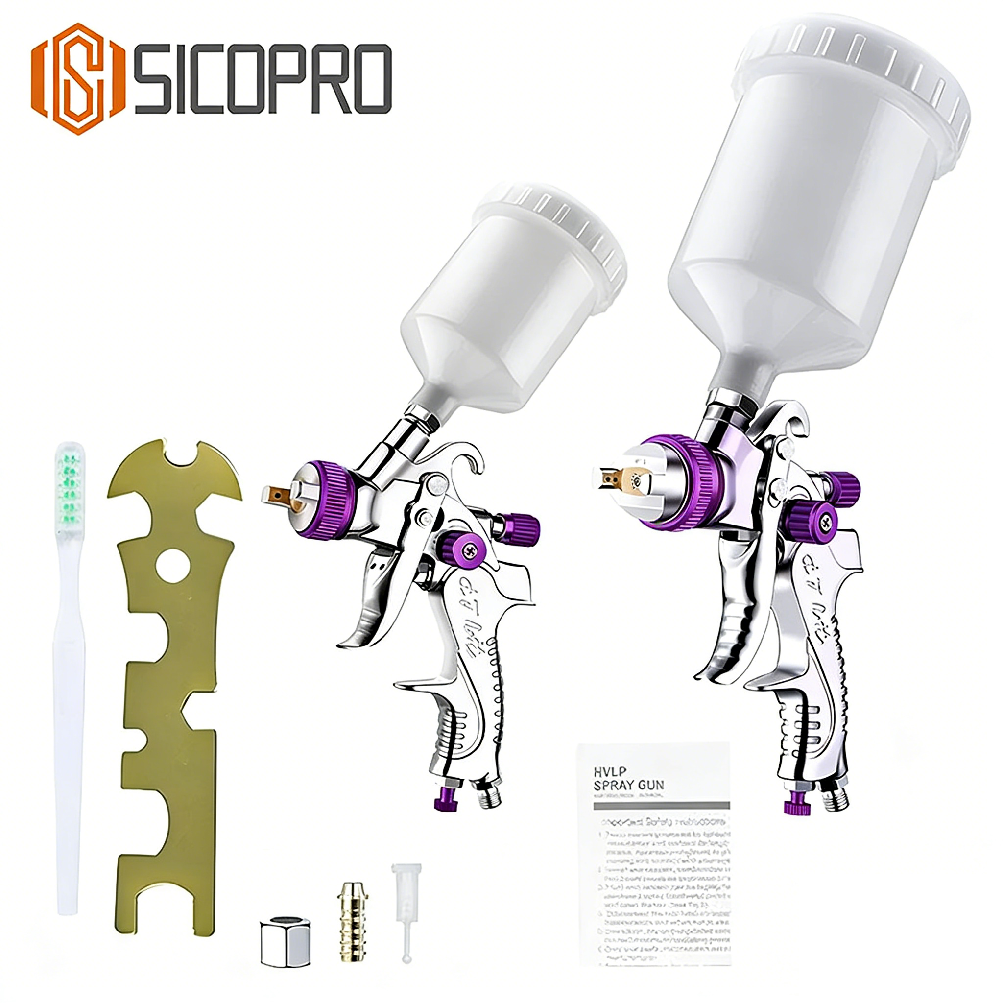 SICOPRO 2008 HVLP Gravity Feed Spray Gun – High Performance Automotive and Industrial Paint Gun