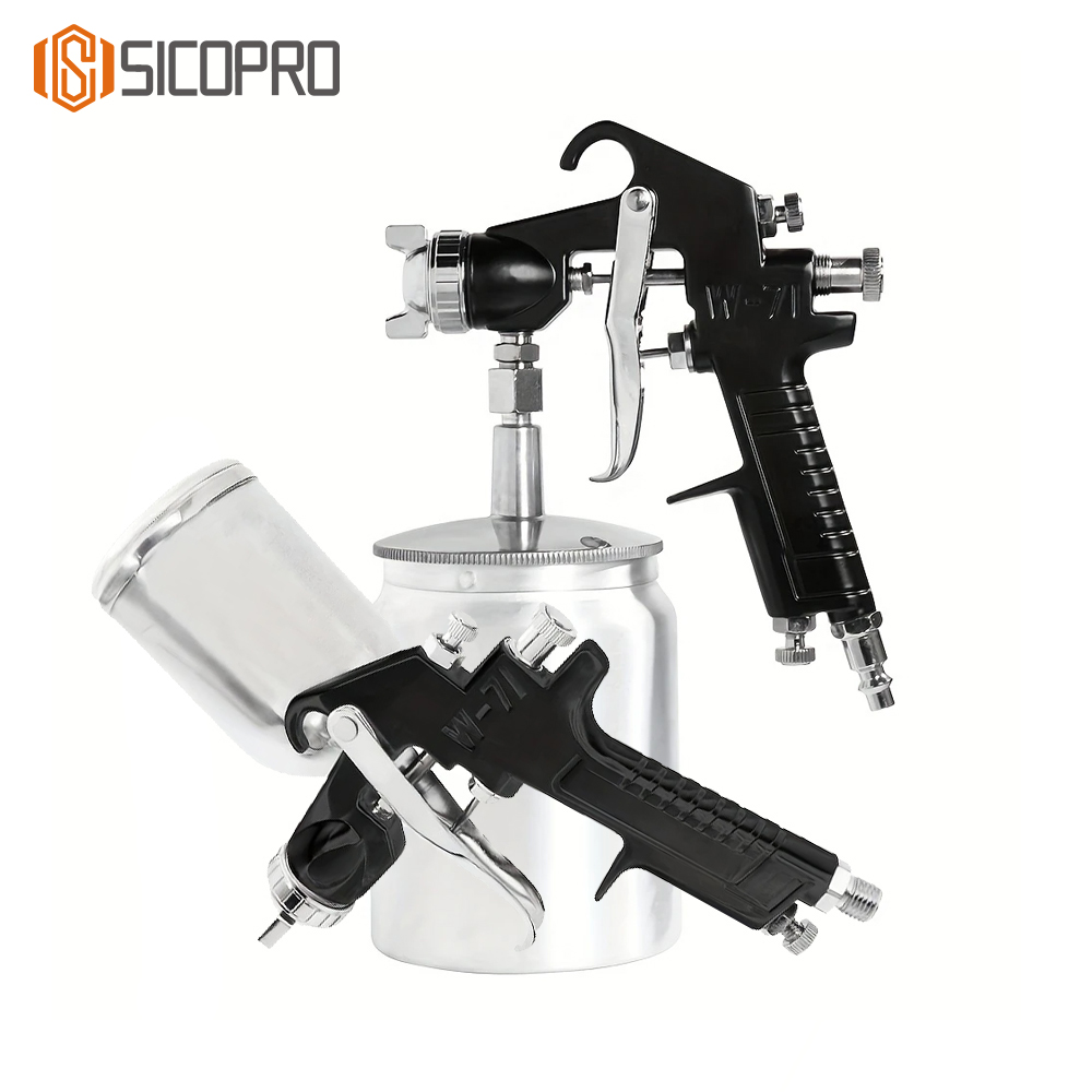W-71 LVLP Spray Gun - High Efficiency Paint Sprayer for Automotive and Furniture Finishing