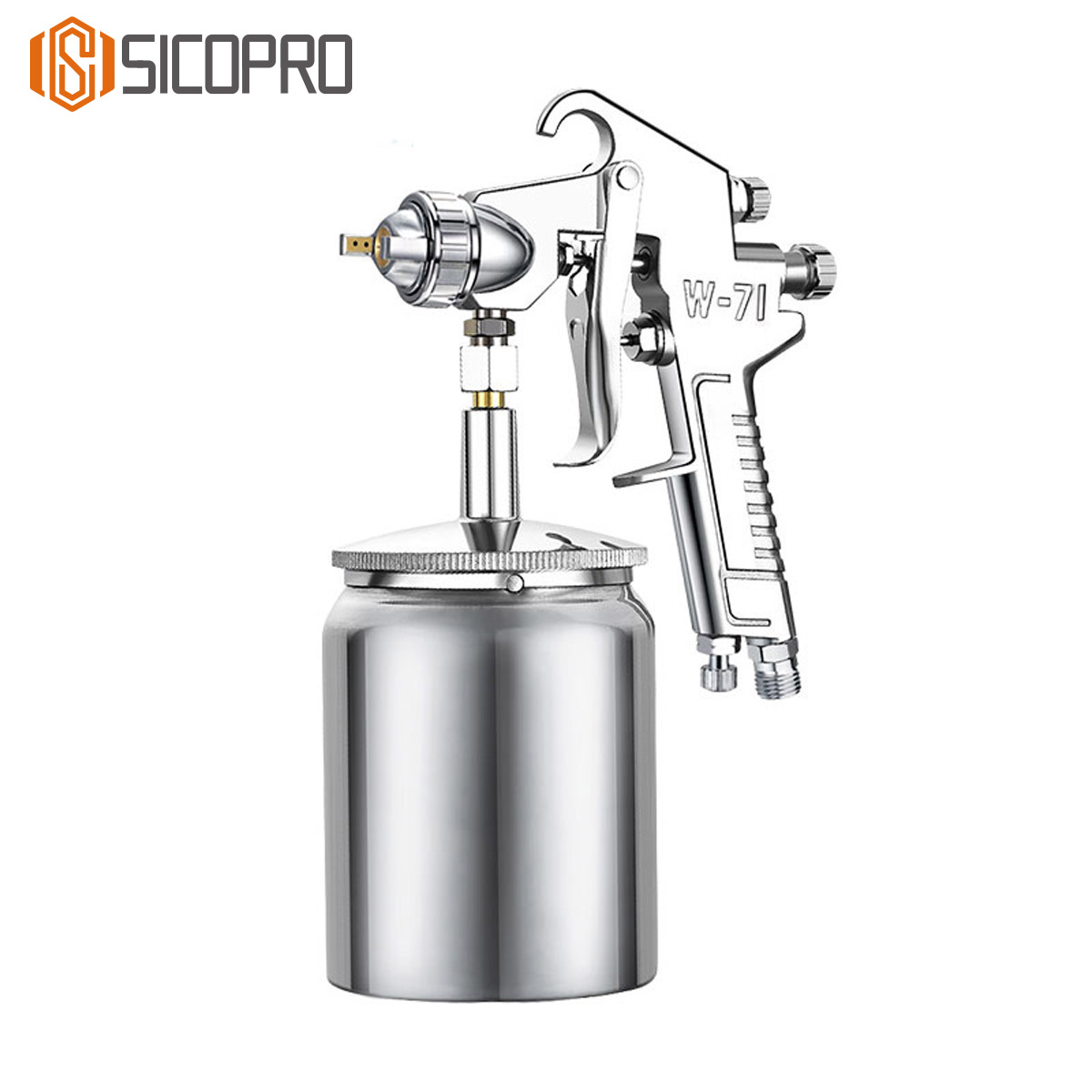 W-71 Professional LVLP Spray Gun – Fine Finish Pneumatic Paint Sprayer