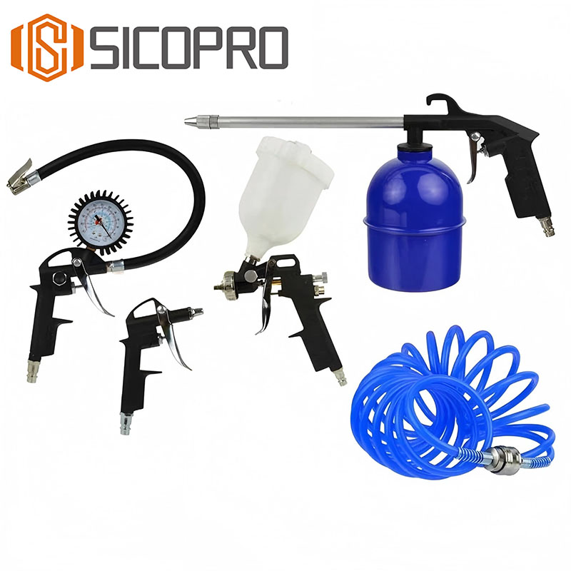 7-Piece Air Compressor Spray Gun Kit with Accessories