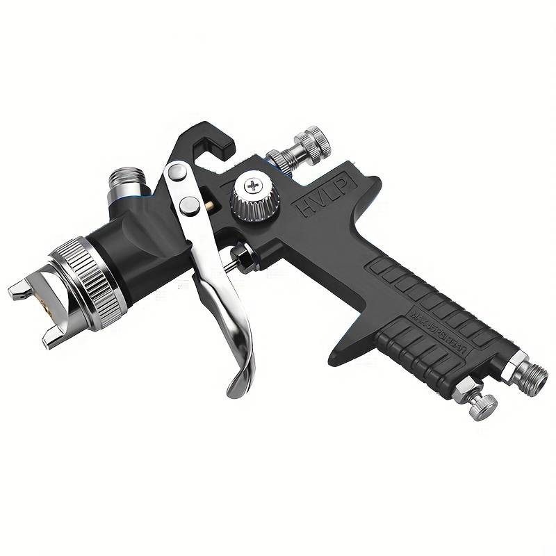 H-827P+H-2000P LVLP Black Spray Gun Kit with Plastic Cups and Hard Case