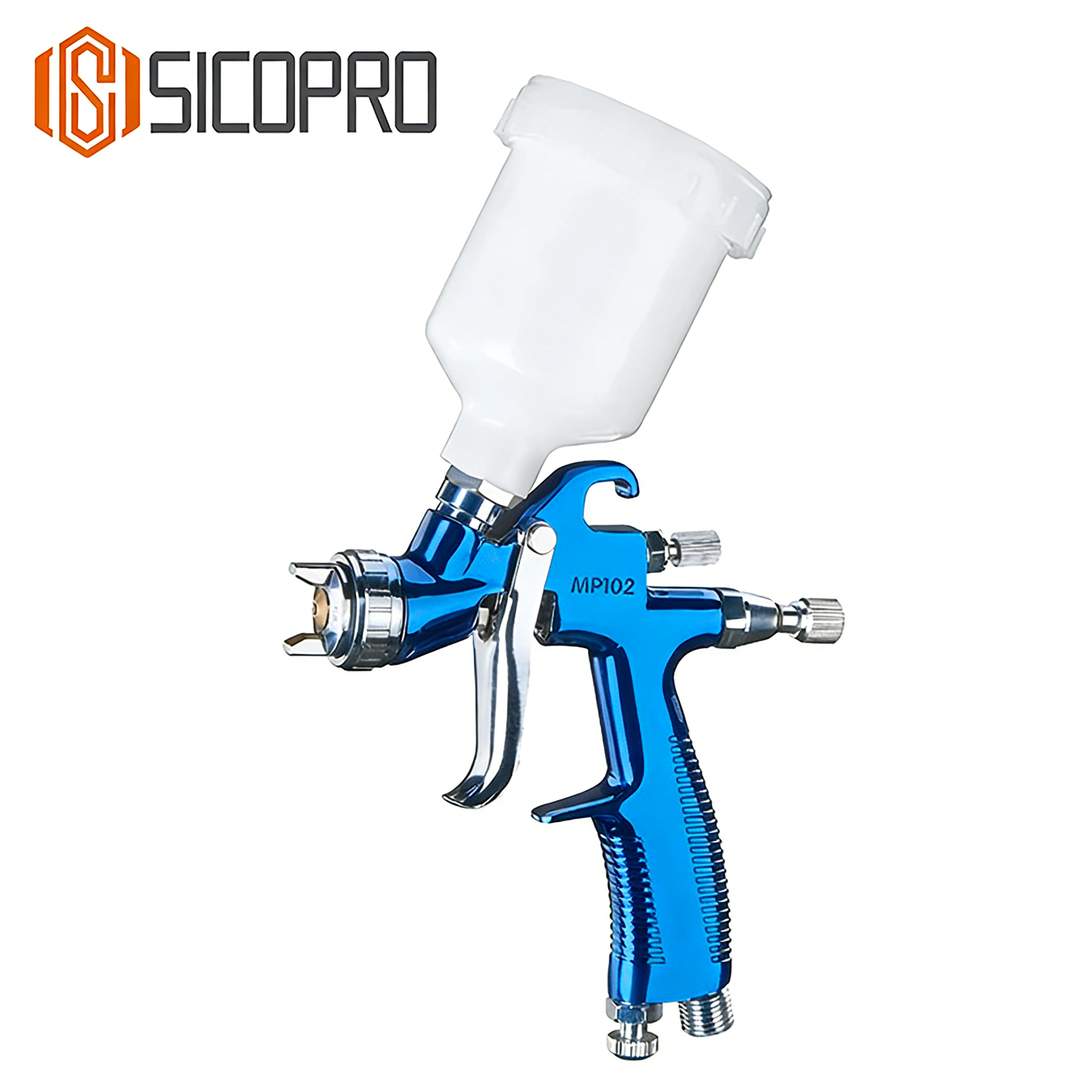 SICOPRO MP102 LVLP Blue Spray Gun for Automotive and Wood Refinishing