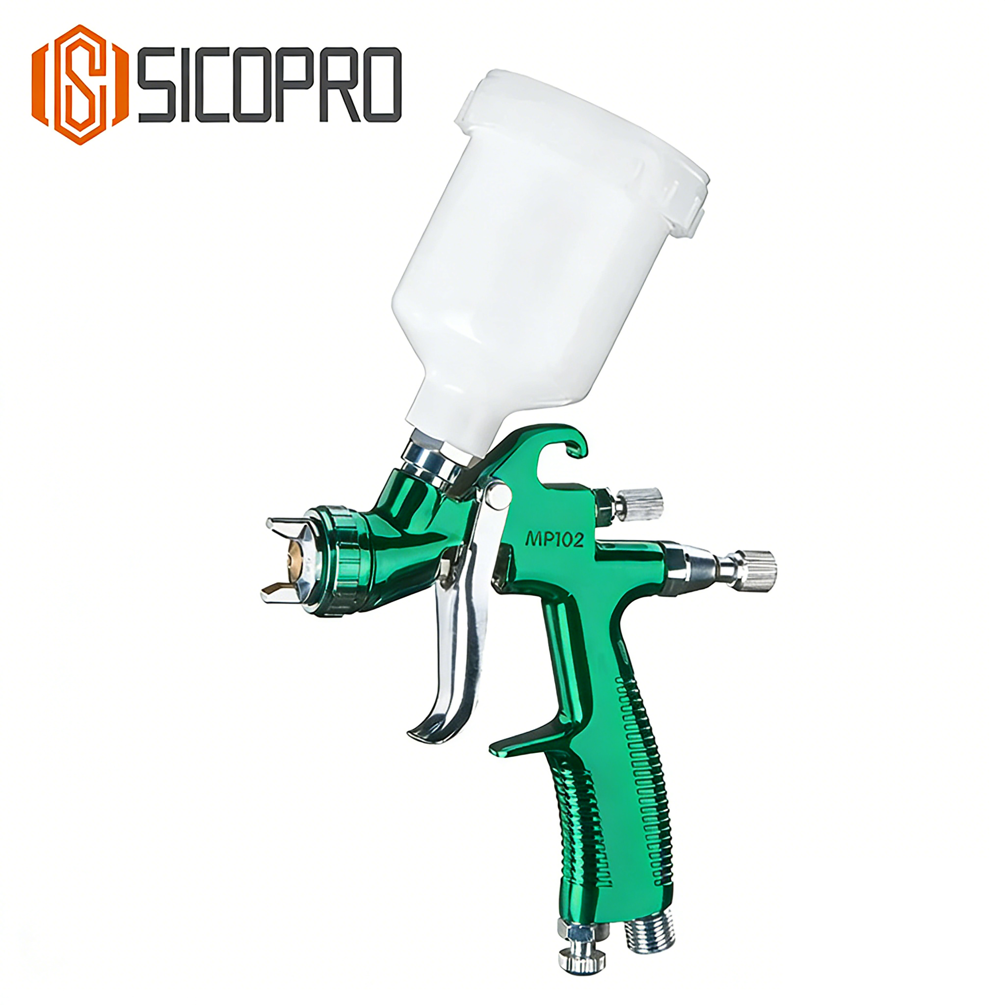 SICOPRO MP102 LVLP Green Spray Gun for Automotive and Industrial Coatings