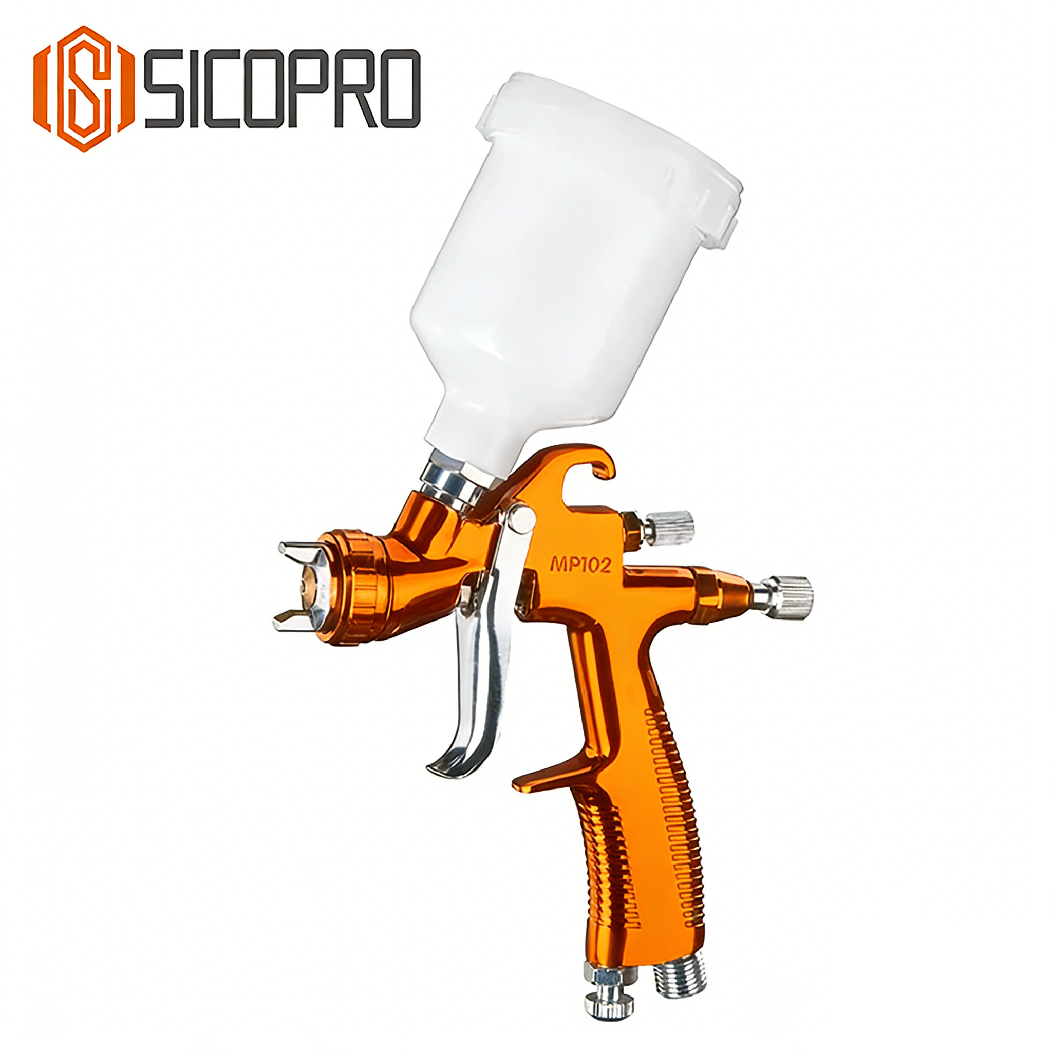 SICOPRO MP102 LVLP Orange Spray Gun for Fine Finish & Automotive Coatings