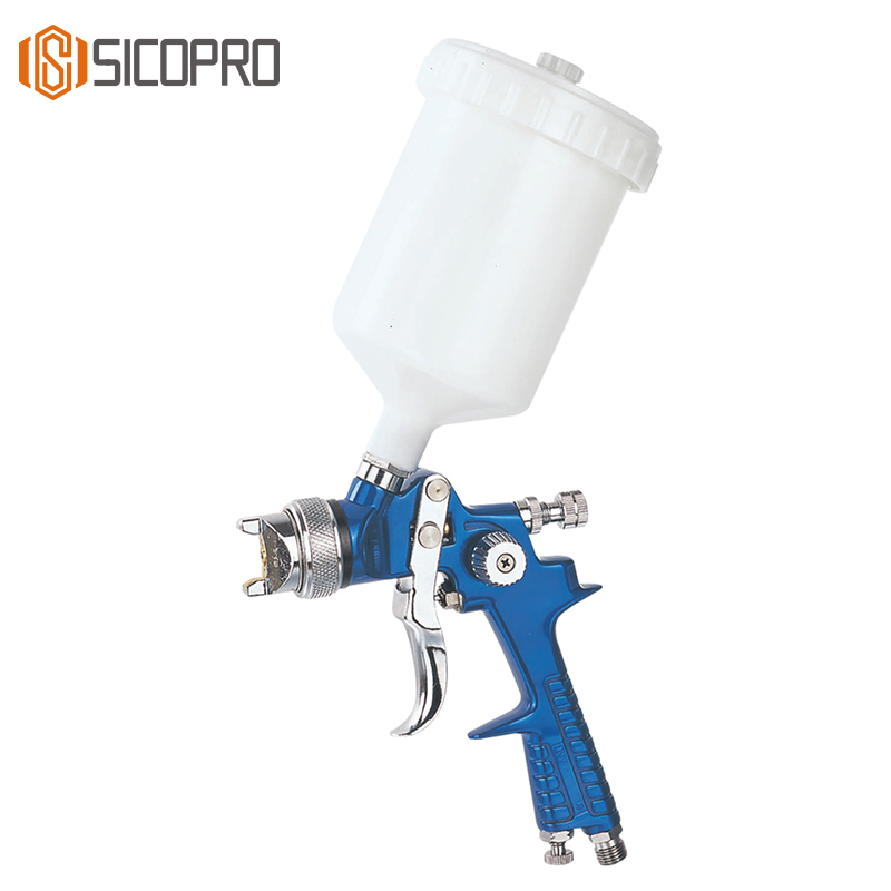 SICOPRO H-881P LVLP Spray Gun – Blue Body with 600ml Gravity Cup