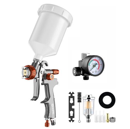 Professional SK100 HVLP Spray Gun 1.3 mm – 600 cc Cup – Aluminum Alloy Body – Automotive & Furniture Finishing