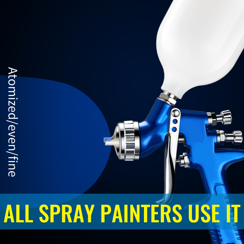 TT Blue LVLP Automotive Spray Gun – Precision Refinish Sprayer with Low Air Pressure
