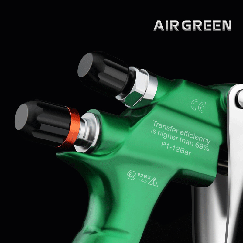 AIR GREEN Professional HVLP Spray Gun X-2020 with 600ml Cup and 1.3mm Nozzle