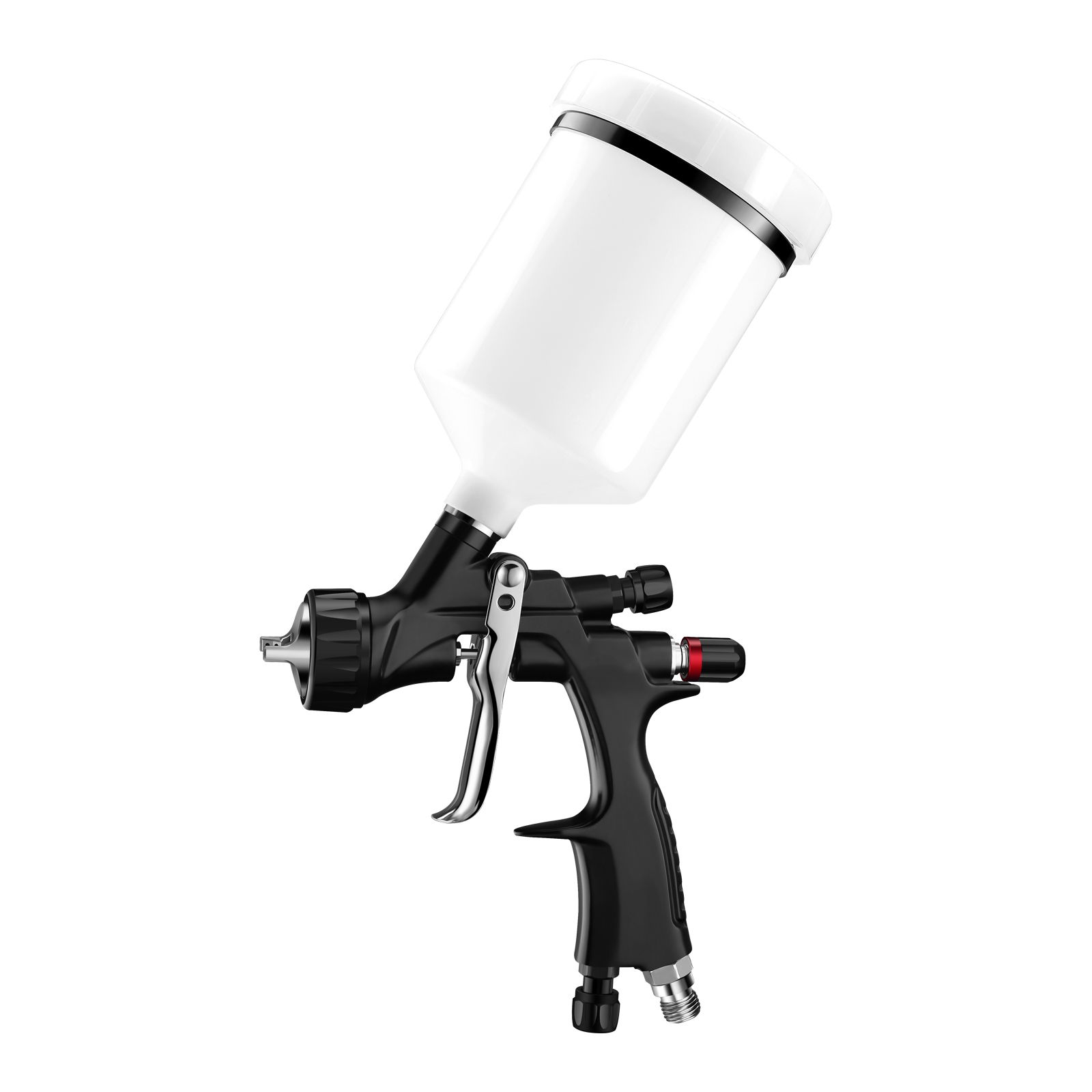 V-8007 Black LVLP Automotive Refinish Spray Gun – Precision Low Pressure Paint Sprayer
