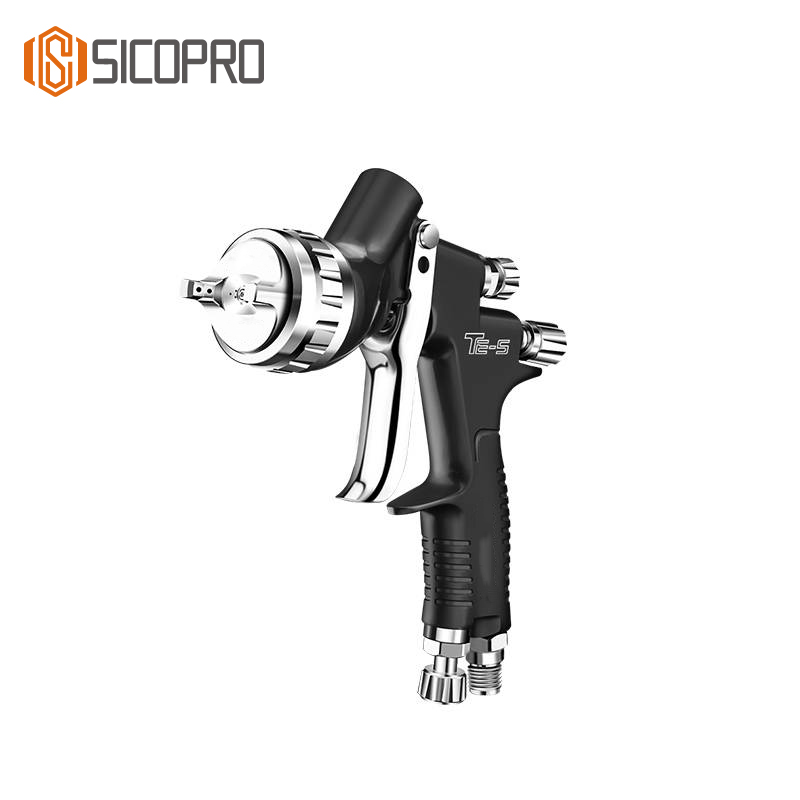 SICOPRO TES LVLP Spray Gun – Professional Black Paint Sprayer for Automotive & Industrial Use