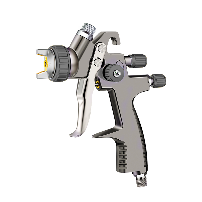 Sicopro SK-2011 LVLP Spray Gun with 650ml Disposable Cup – Gray Gravity Feed Paint Gun for Automotive & Industrial Use