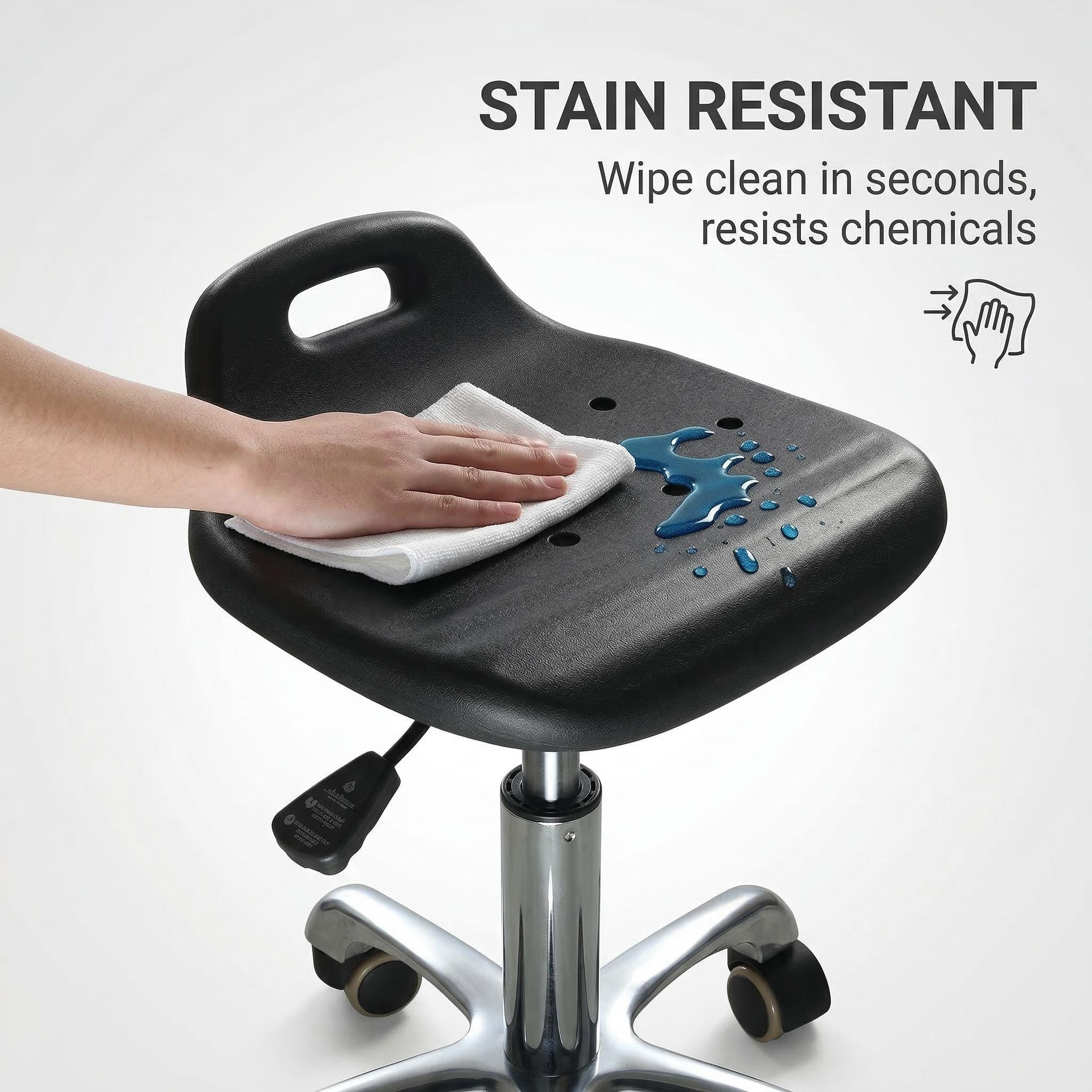 Industrial Polyurethane Adjustable Laboratory Chair for Professional Use