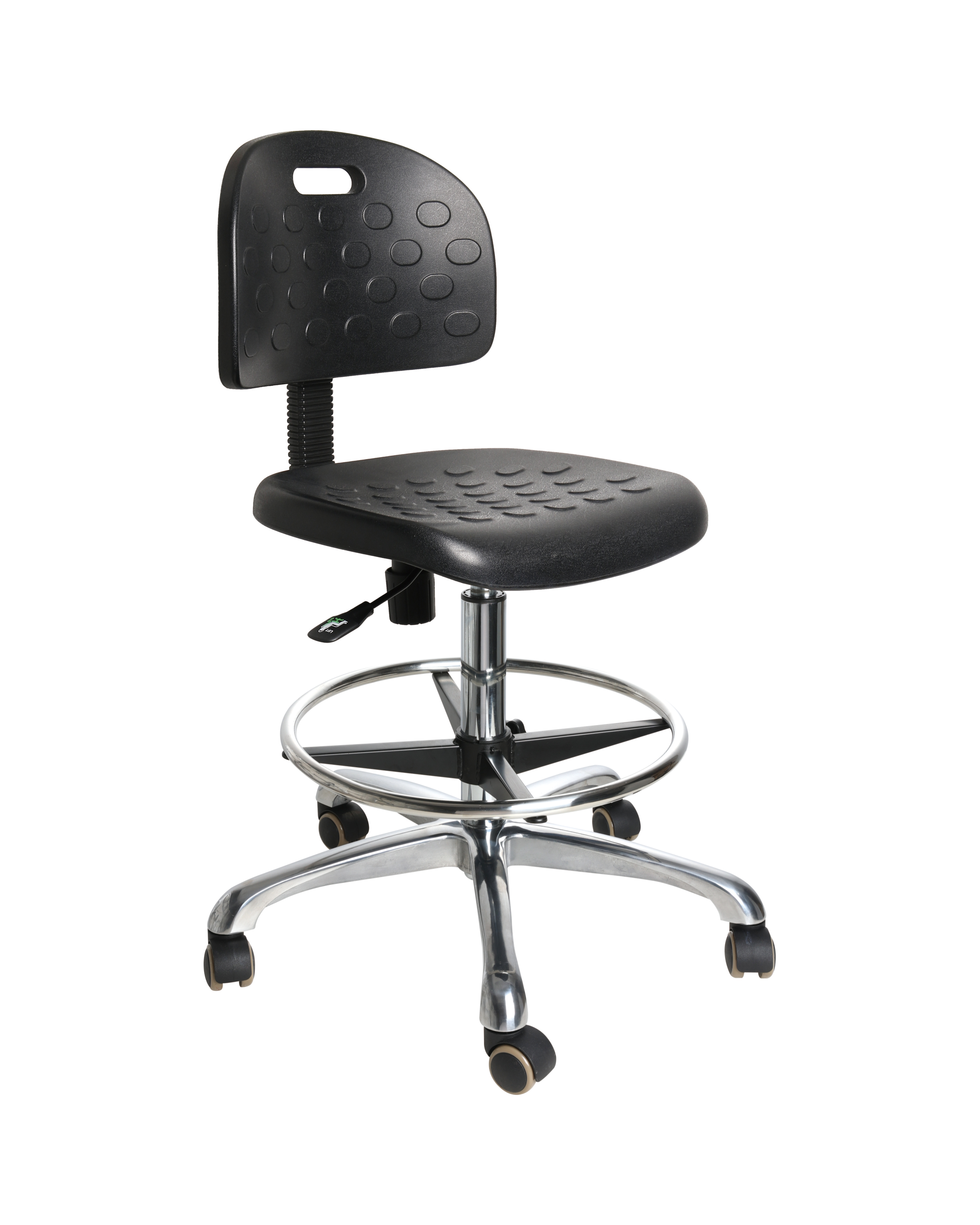 ESD safe industrial chair with contoured polyurethane cushion laboratory seating
