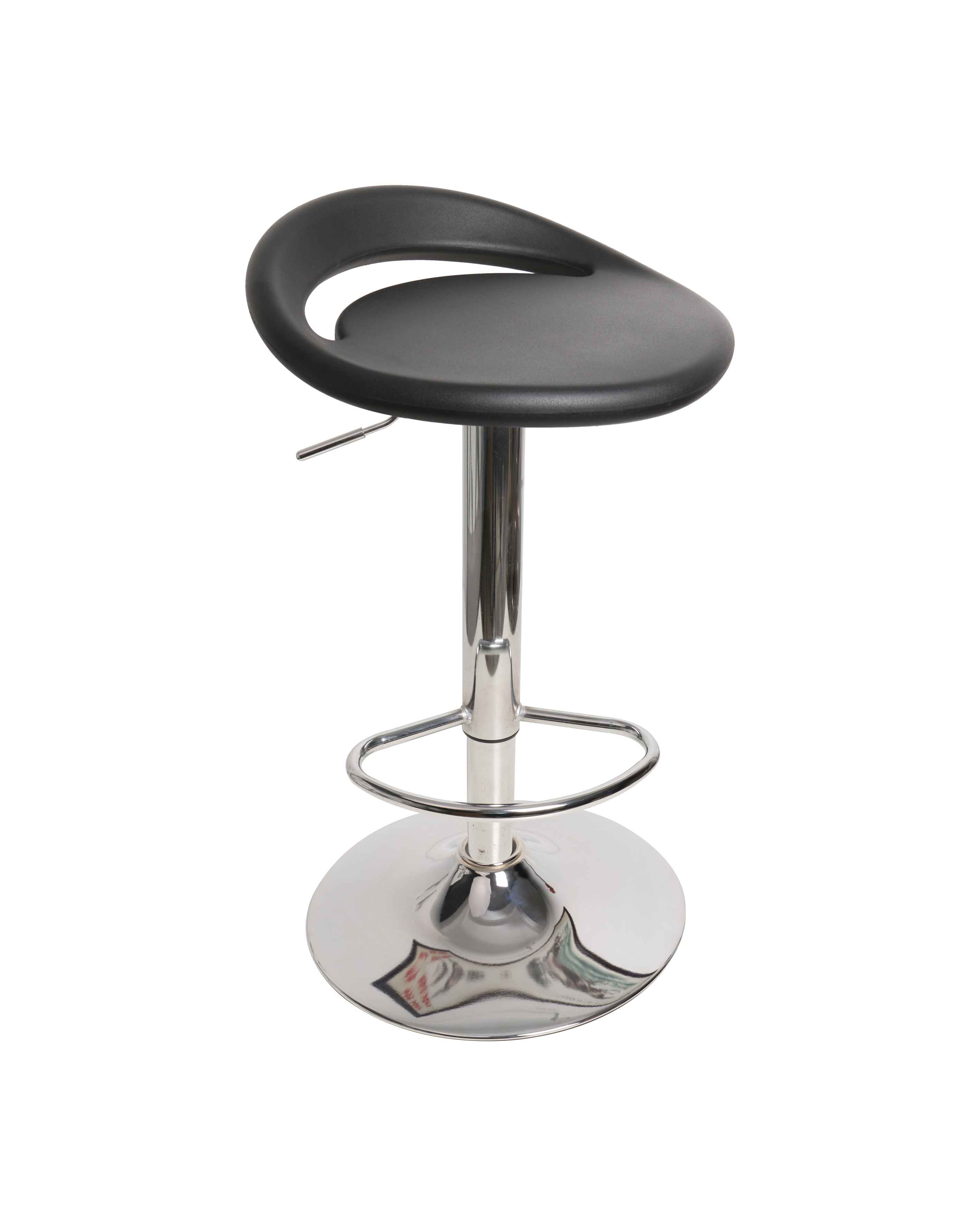 Industrial Polyurethane Adjustable Chair with Chrome Foot Ring Scientific Laboratory Chair