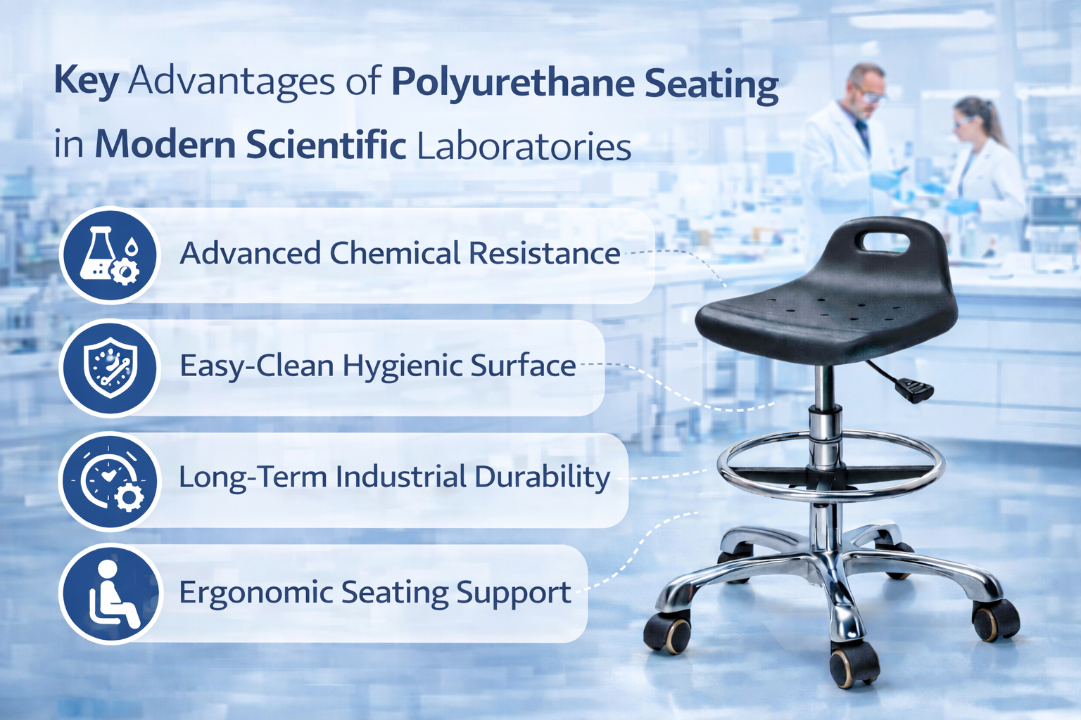 Key Advantages of Polyurethane Seating in Modern Scientific Laboratories