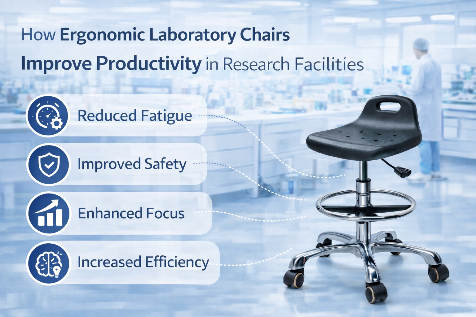 How Ergonomic Laboratory Chairs Improve Productivity in Research Facilities