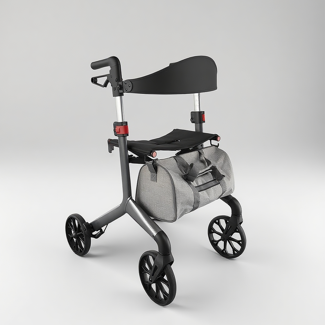 CE Certified Upright Rollator Manufacturer with Ergonomic Forearm Supports