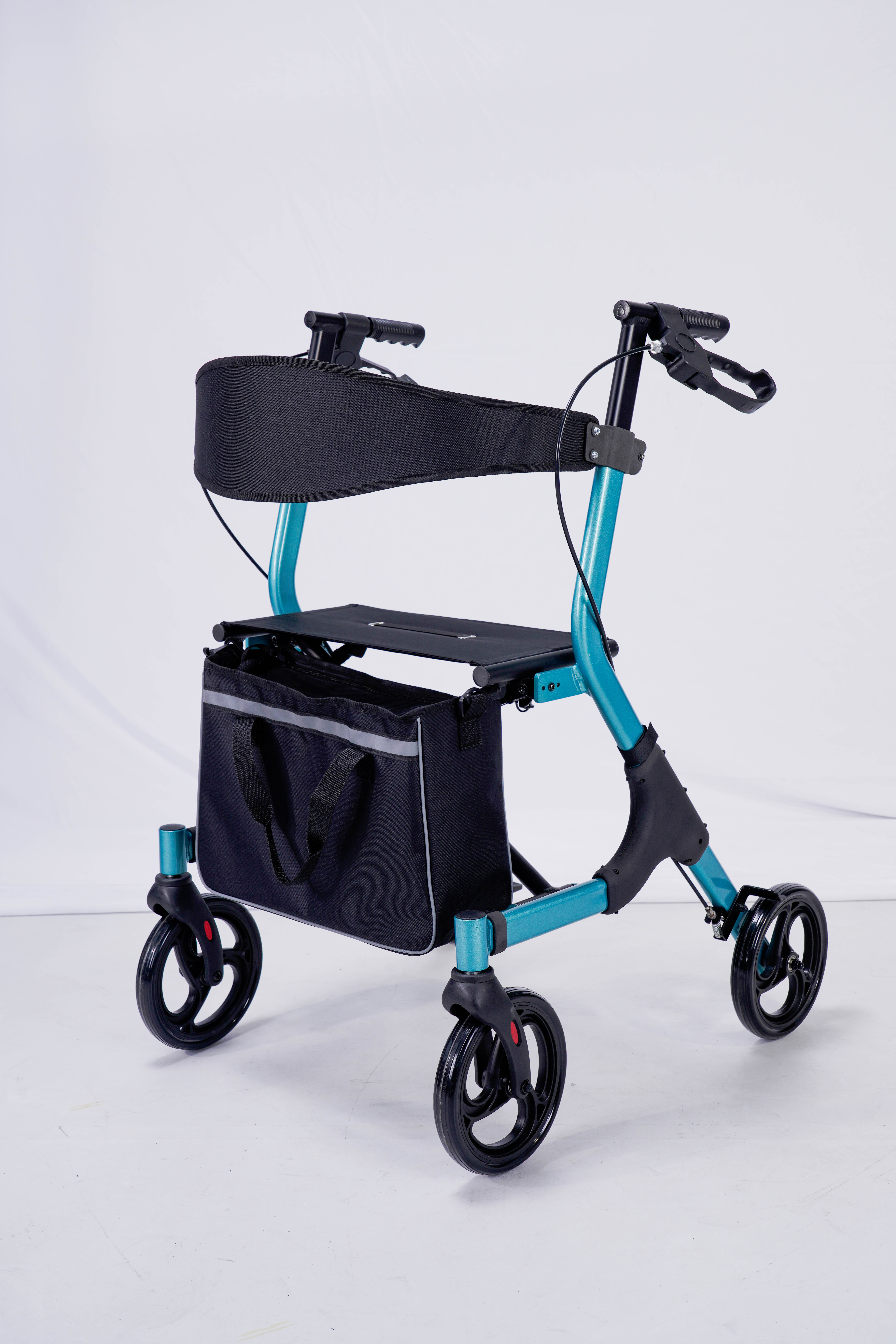 Foldable Aluminum Rollator with Strong Frame and CE Certification