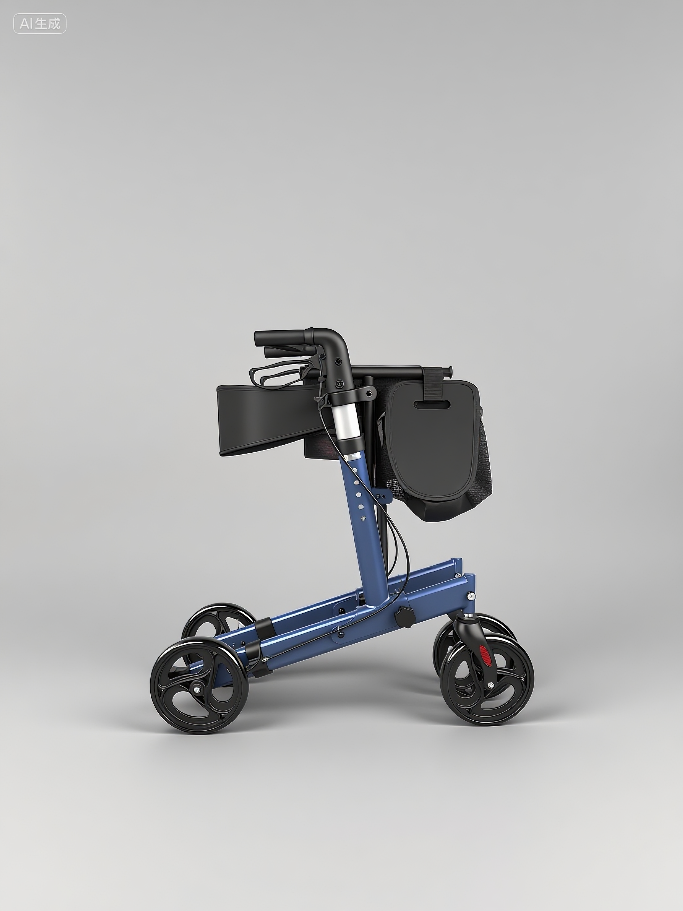 RELAXSMITH Retro Ergonomic Upright Mobility Walker with Comfort Armrests