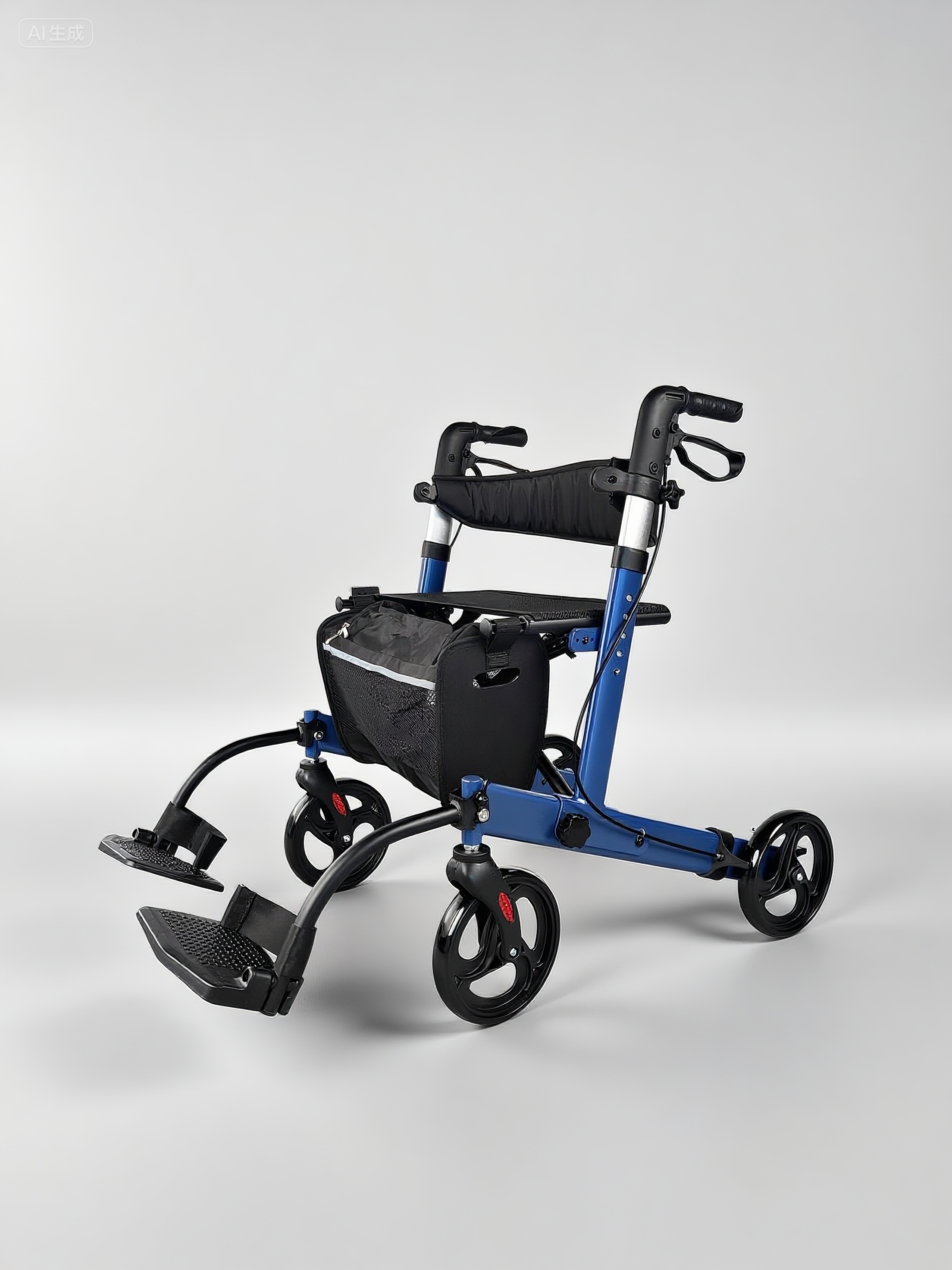 RELAXSMITH Retro Ergonomic Upright Mobility Walker with Comfort Armrests