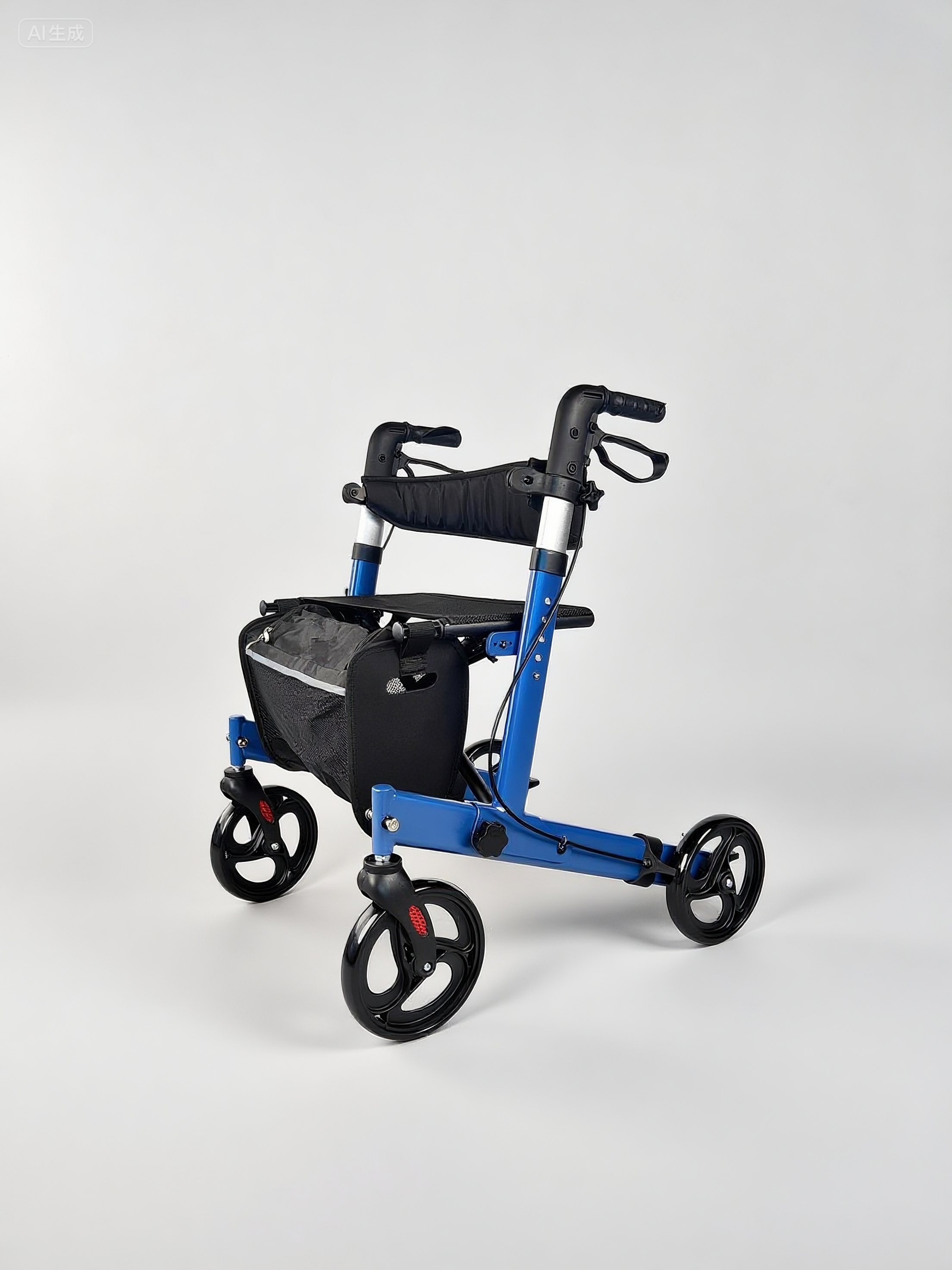 RELAXSMITH Retro Ergonomic Upright Mobility Walker with Comfort Armrests