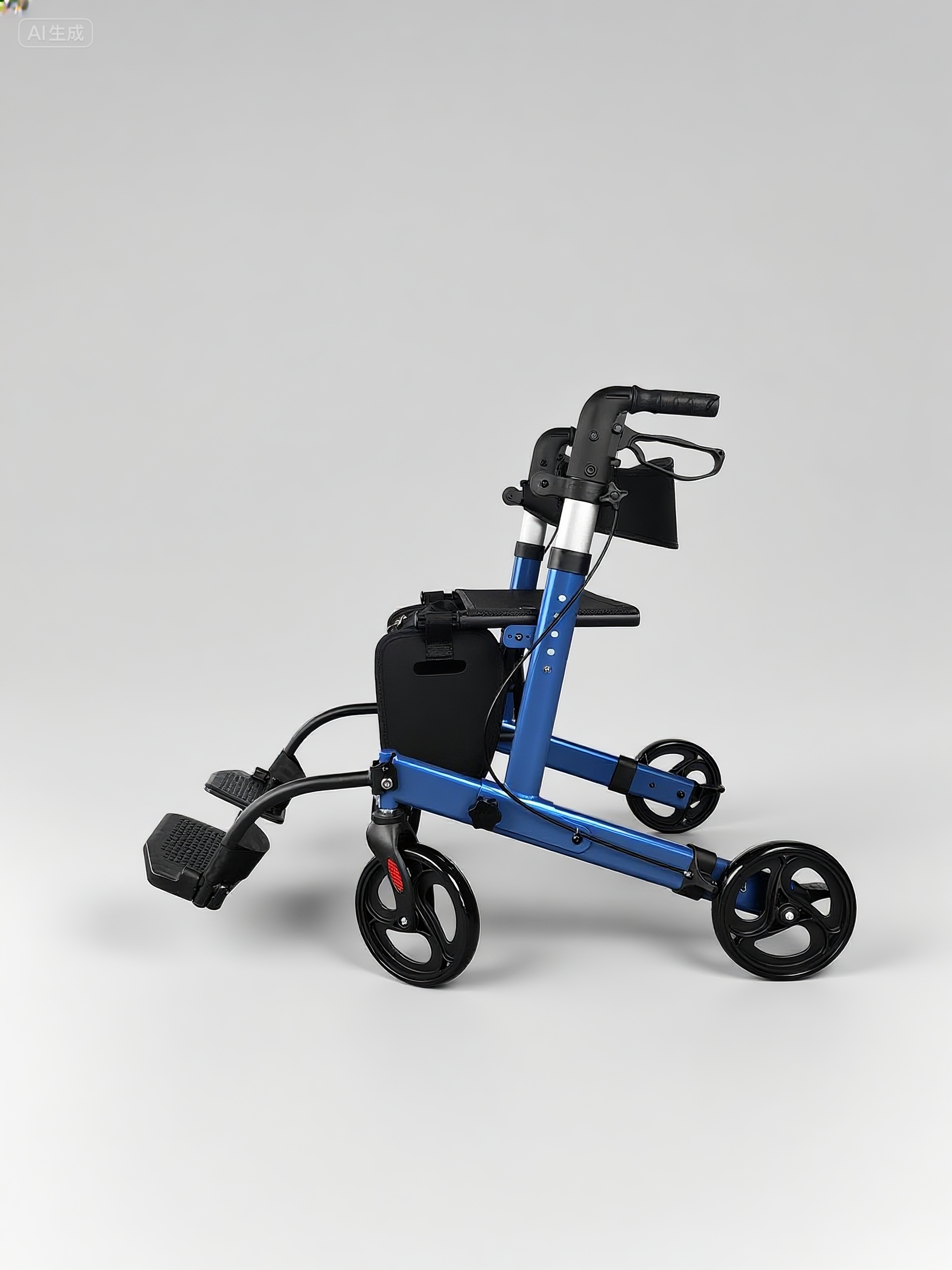 RELAXSMITH Retro Ergonomic Upright Mobility Walker with Comfort Armrests