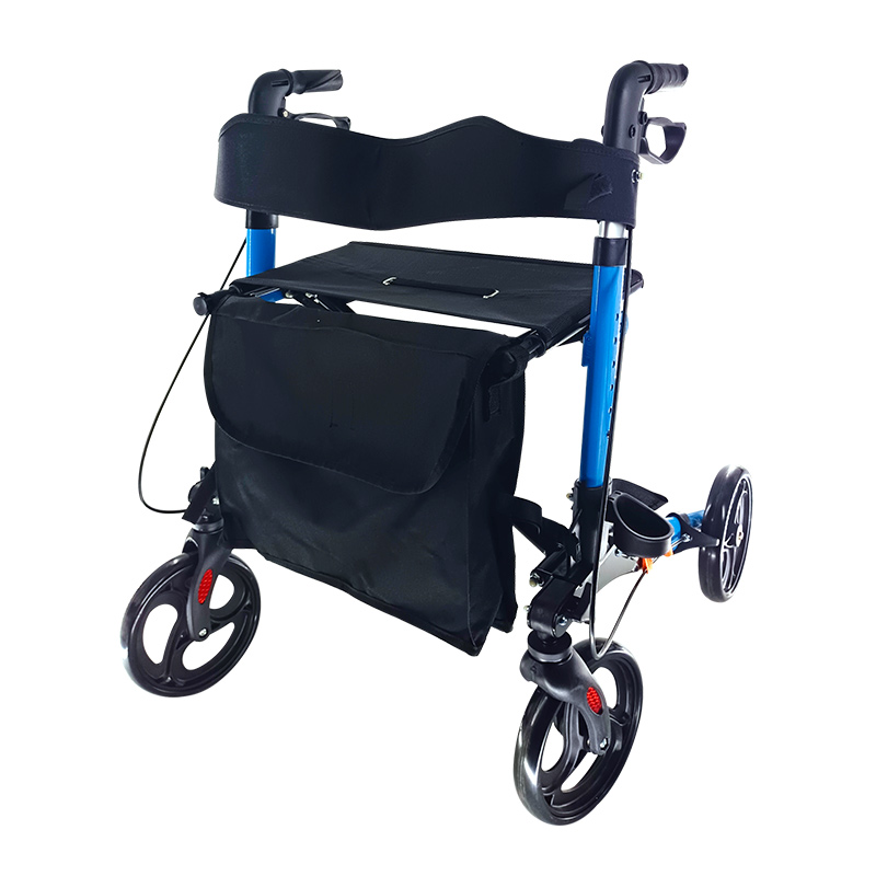 Premium Quality Classic Black Aluminum Walker for Outdoor Rehabilitation with CE Certification