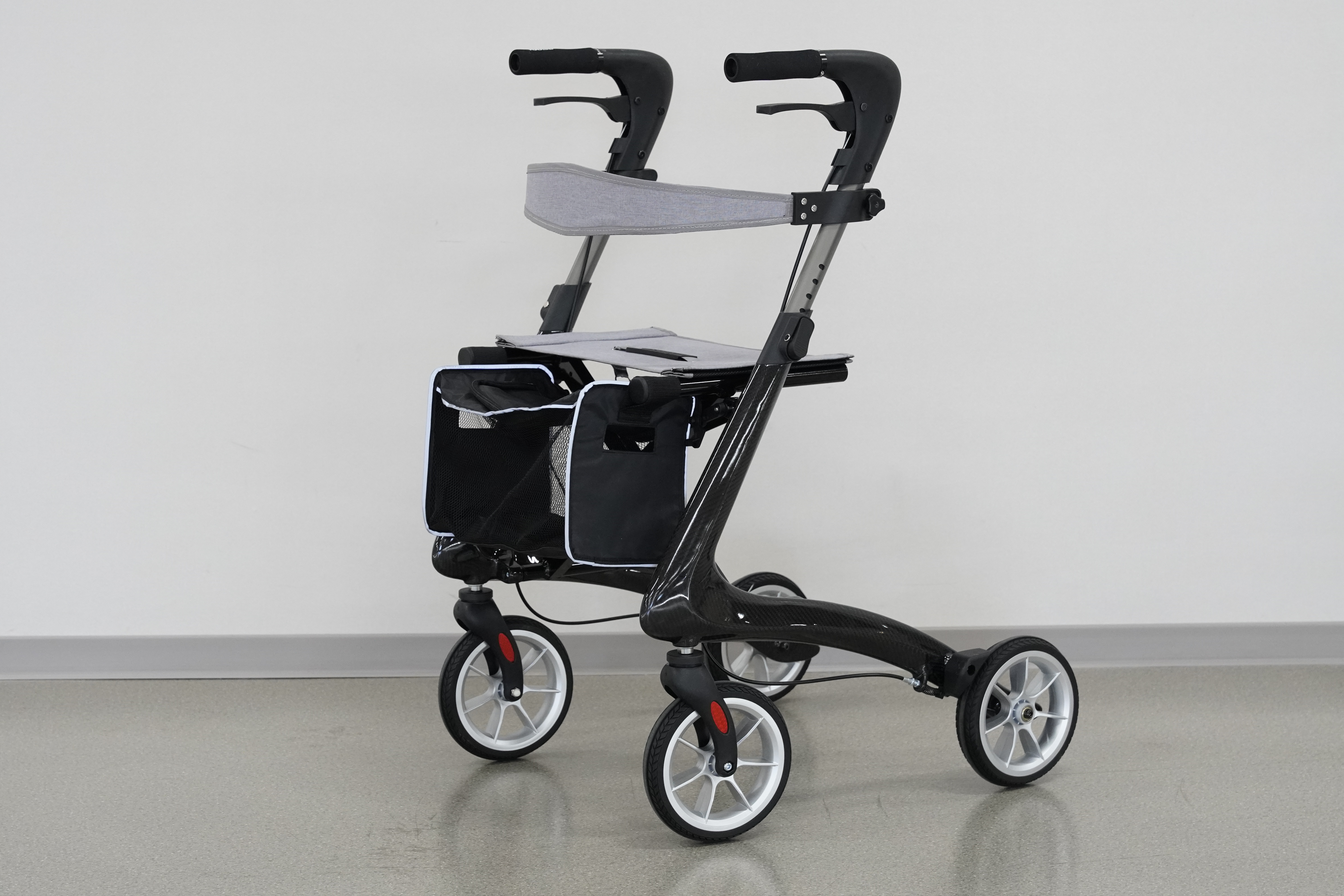 Best 4-Wheeled Folding Lightweight Walker for Seniors with Backrest | Premium Rollator for Senior Mobility