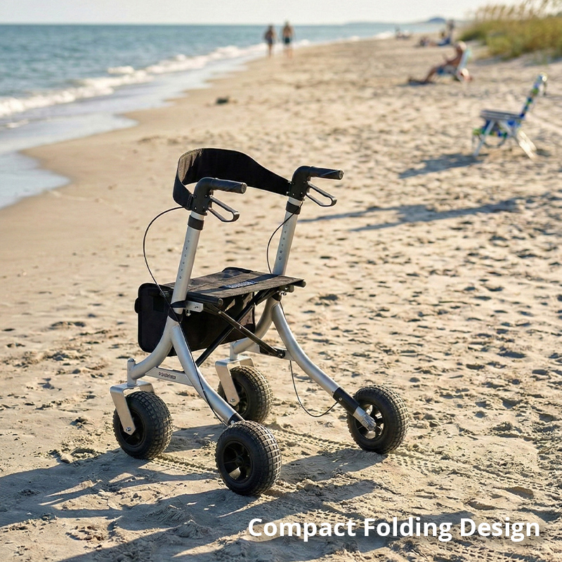 AR2007 Outdoor Rollator for Rehabilitation Patients Durable, Easy-to-Use, and Comfortable Mobility Solution for Outdoor Use