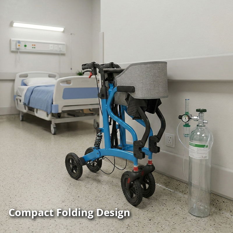 AR2037 Medical Suppliers Rollator for Bedridden Patients Durable, Comfortable Mobility Aid for Assisted Living and Rehabilitation
