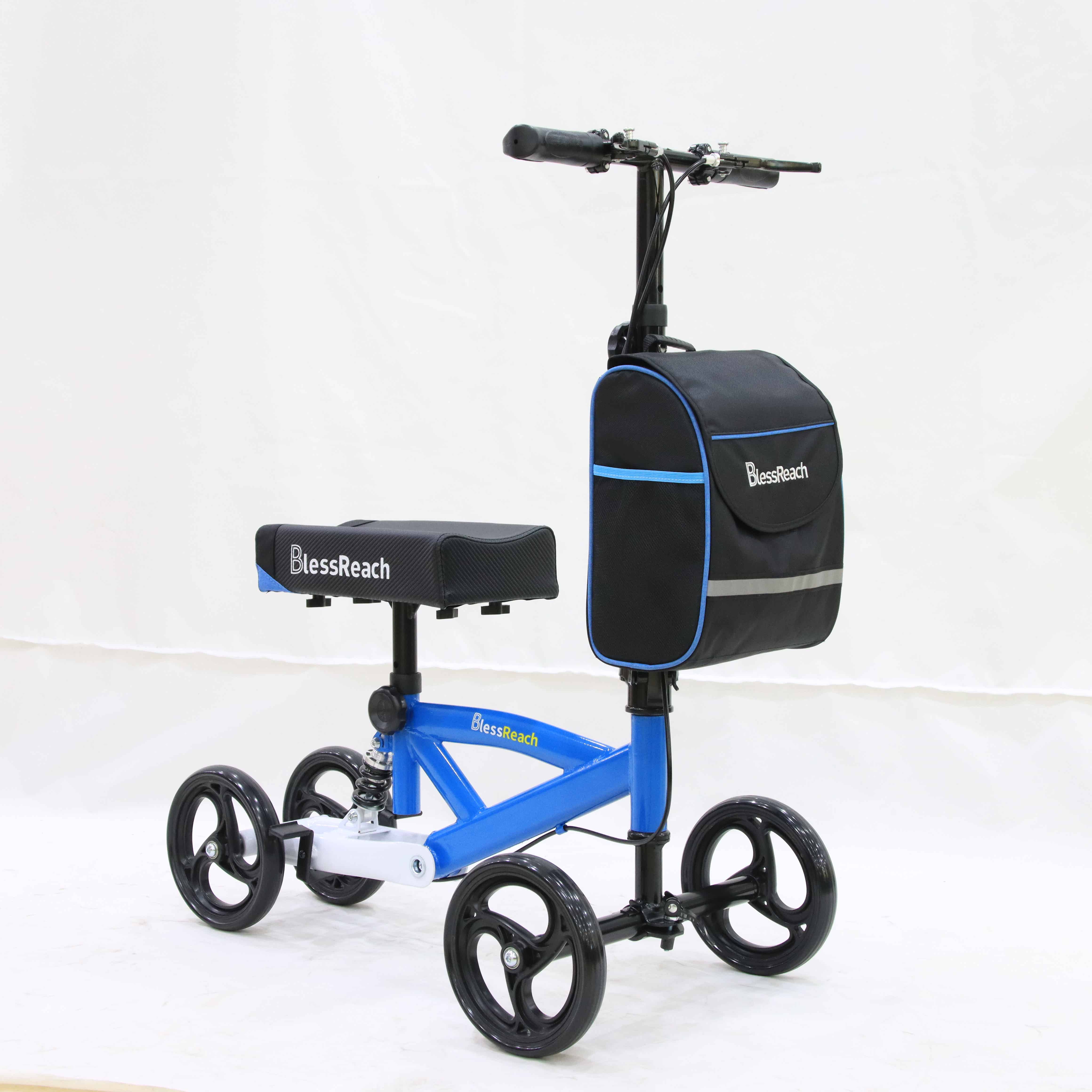 RS-KW6005-Lightweight 4-Wheeled Knee Walker with Bag
