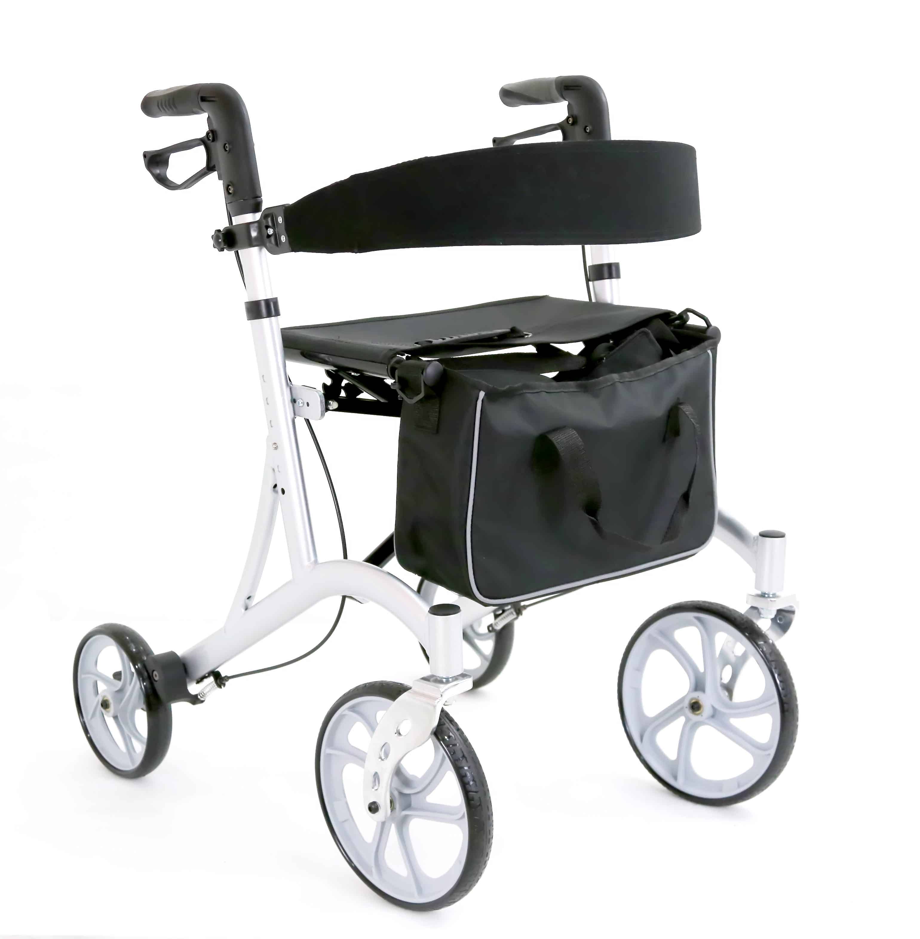 RS-AR2021 Walker with Hand Brake Aluminium Frame Lightweight Walker for Rough Terrain