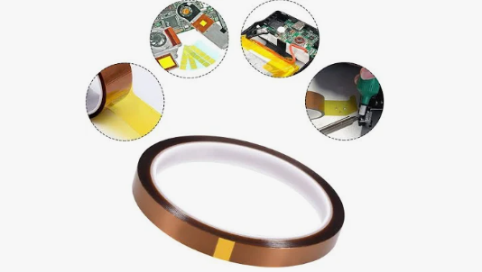 Best Selling|Gold Finger Kapton Tape|Anti-Solder Bridging|Amber|PCB Wave Soldering|Electronics Factory|25mm*33m|OEM/ODM|https://www.lvmeikapton.com/