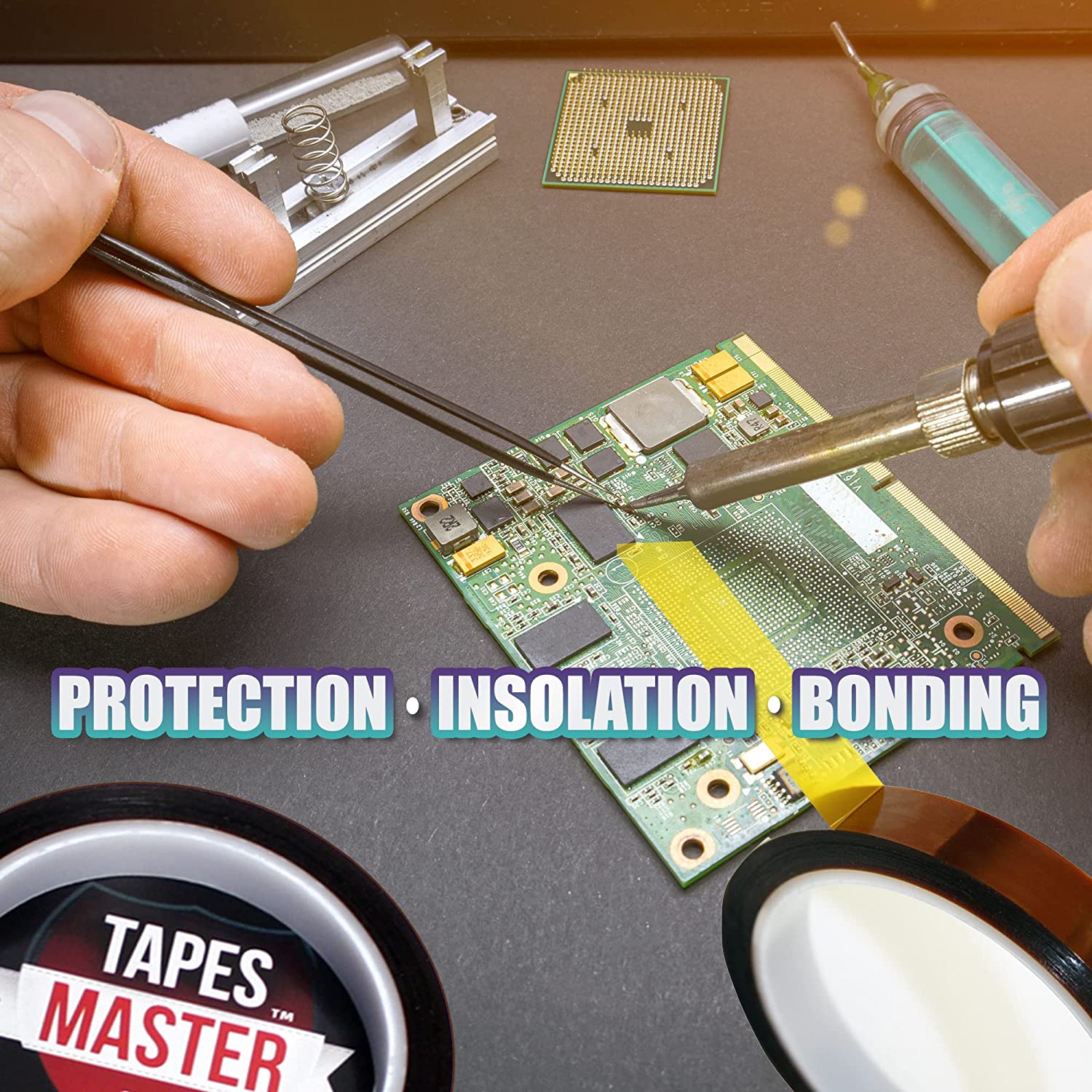 Best Seller | Kapton Polyimide Tape | Silver | Moisture Resistance | PCB Manufacturing | 1mm | Bulk Discounts | https://www.lvmeikapton.com
