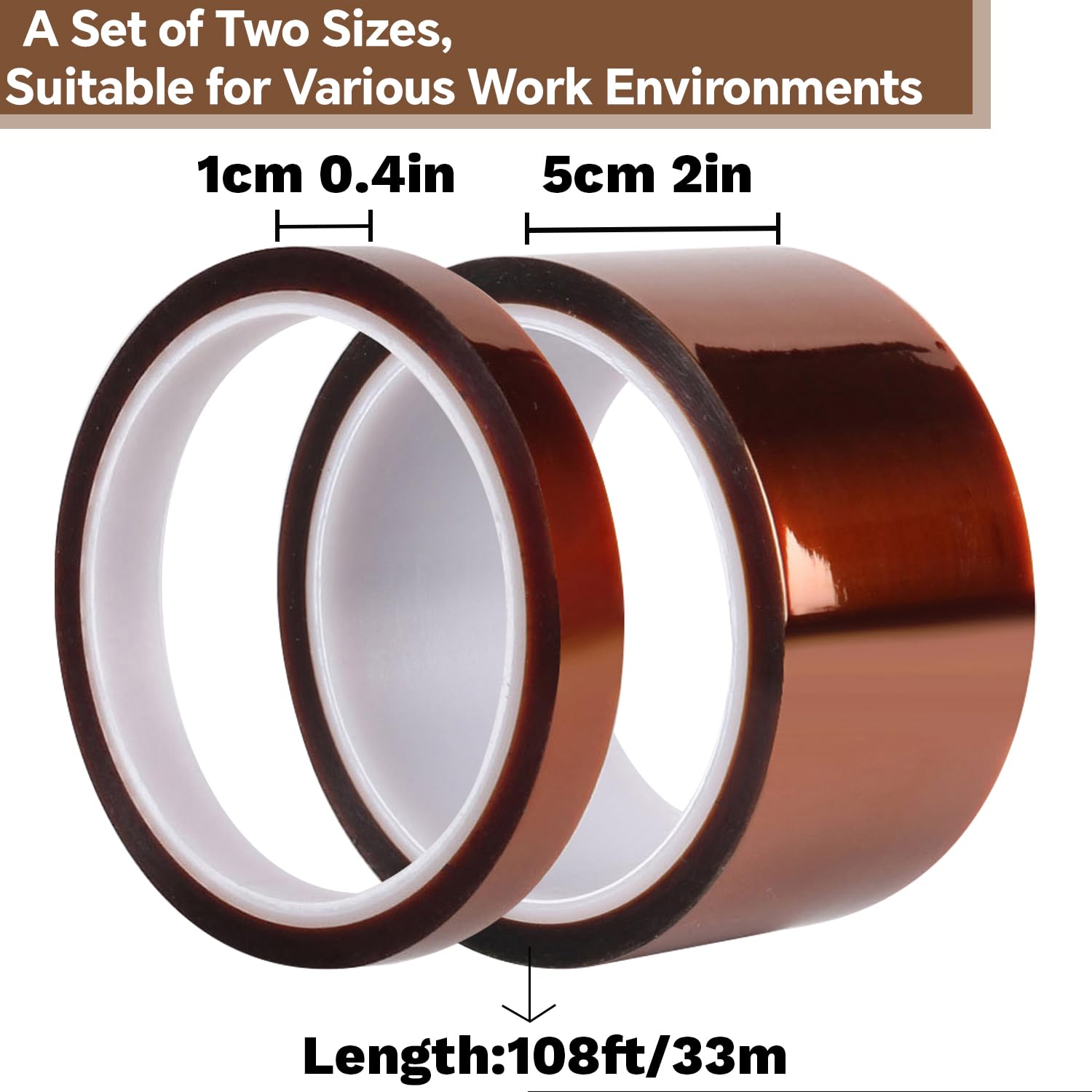 Heat Resistant High Temperature Polyimide Film Kaptons Tape Hot Self Adhesive