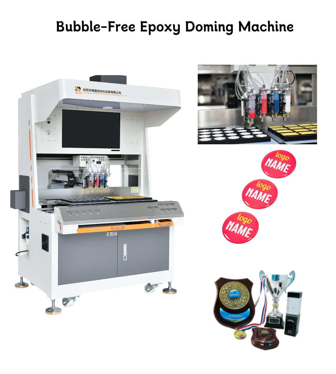 Bubble-Free Epoxy Doming Machine – Automatic Logo & Badge Coating Equipment