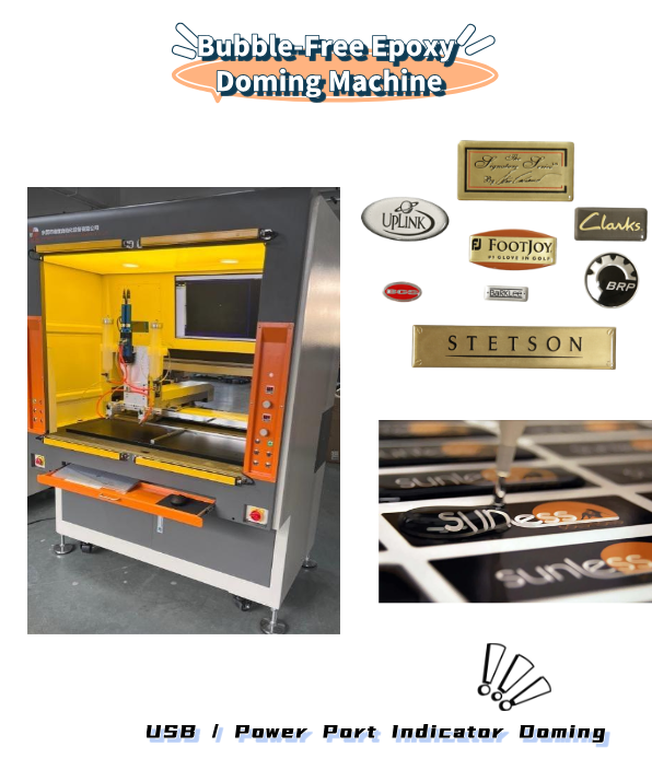 Bubble‑Free Epoxy Doming Machine for Auto Interior Trim Gluing