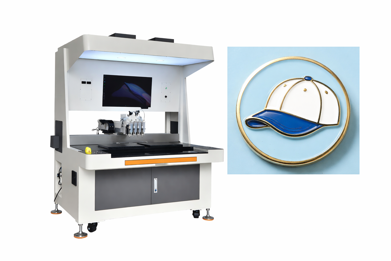 Transform Hat Manufacturing with the AI Enamel Pin Badge Dispensing Machine