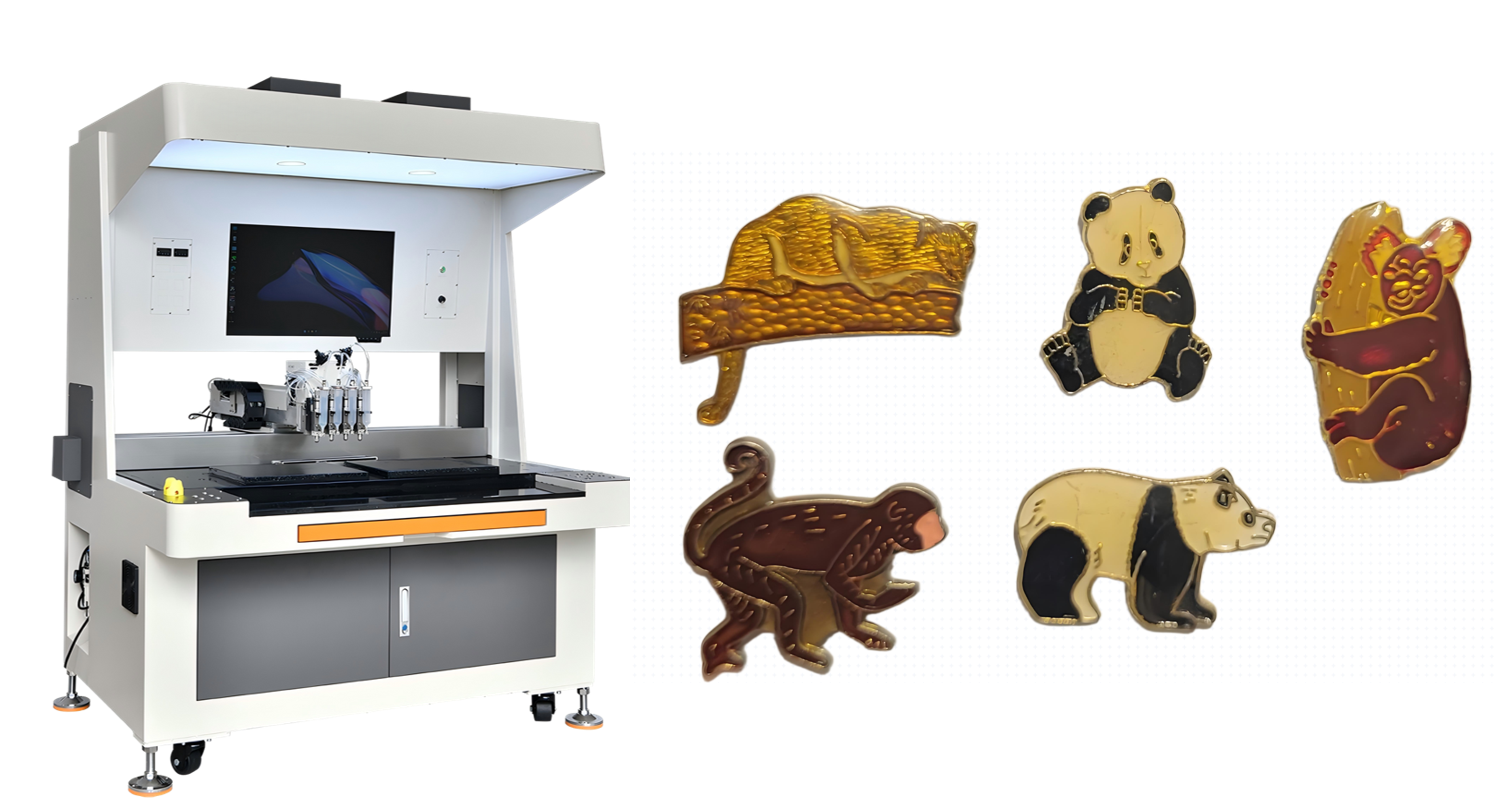 The Key to Efficient Series Production: Animal Themed Enamel Pin Badge Filling Machine