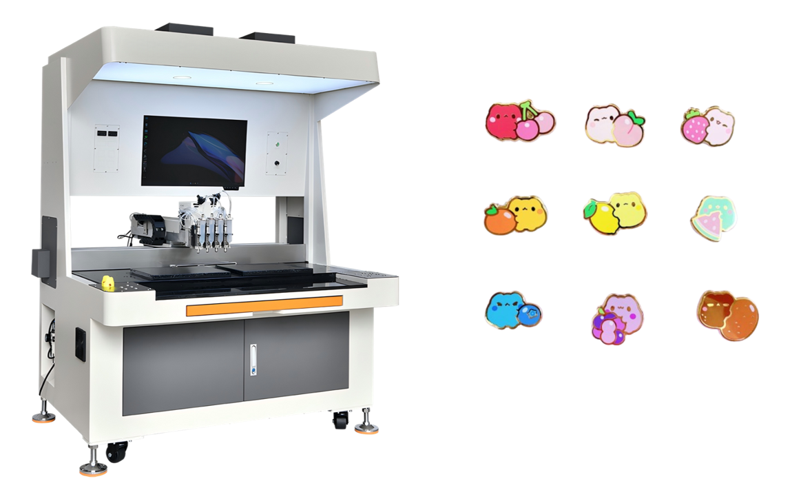 Raising the Bar: High-Precision Animal Themed Enamel Pin Badge Filling Machine