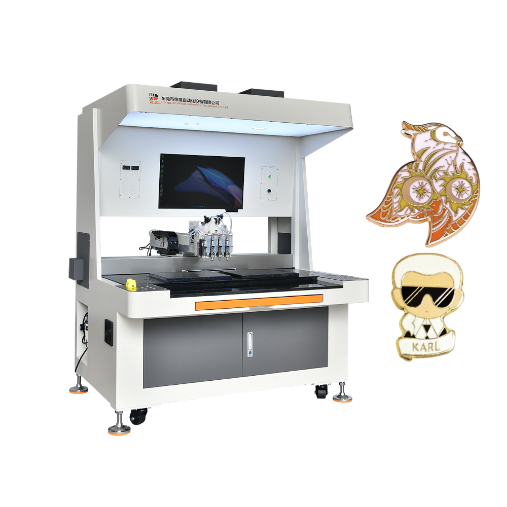 scenic enamel badge enamel pin badge filling machine