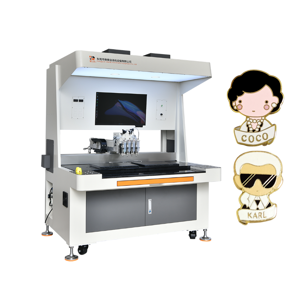 wanderlust badge enamel pin badge filling machine