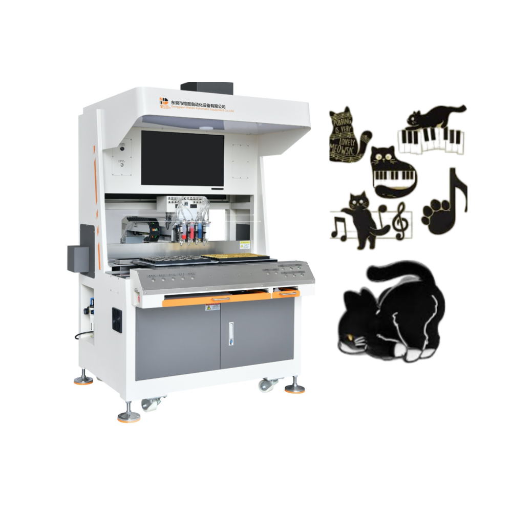 backpacker pin badge enamel pin badge filling machine