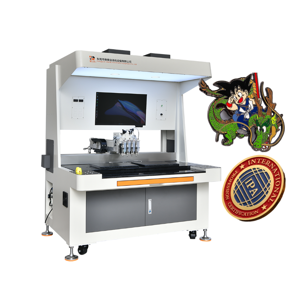 road trip badge enamel pin badge filling machine