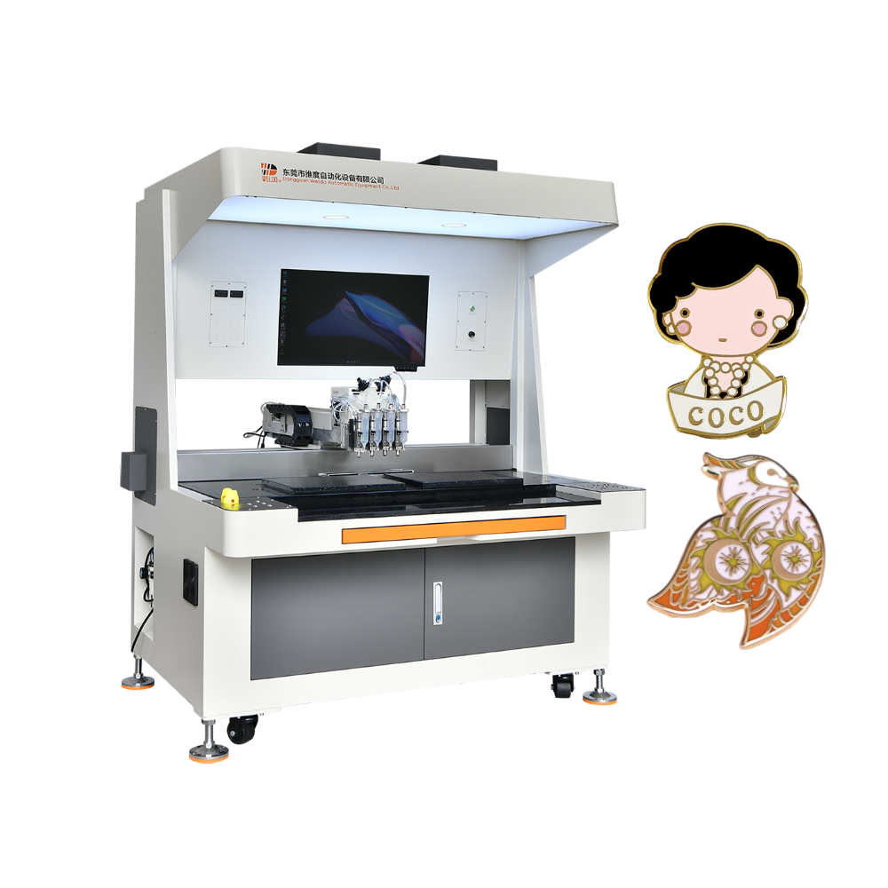 passport stamp pin badge enamel pin badge filling machine