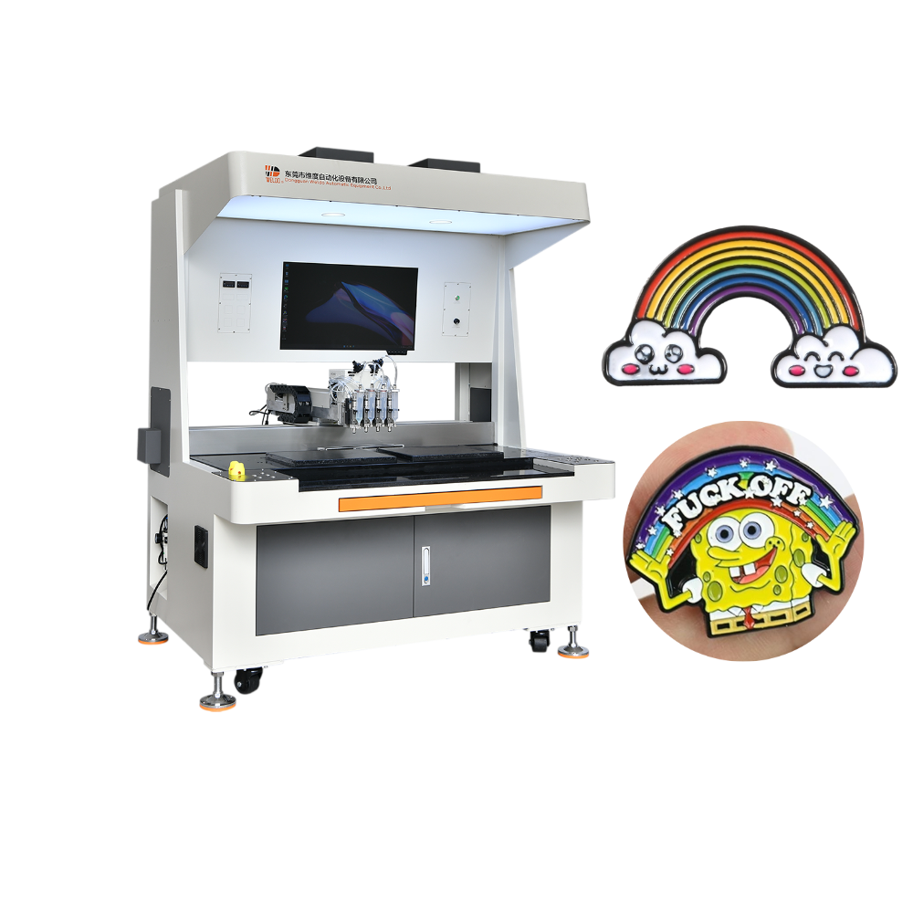 world traveler pin badge enamel pin badge filling machine