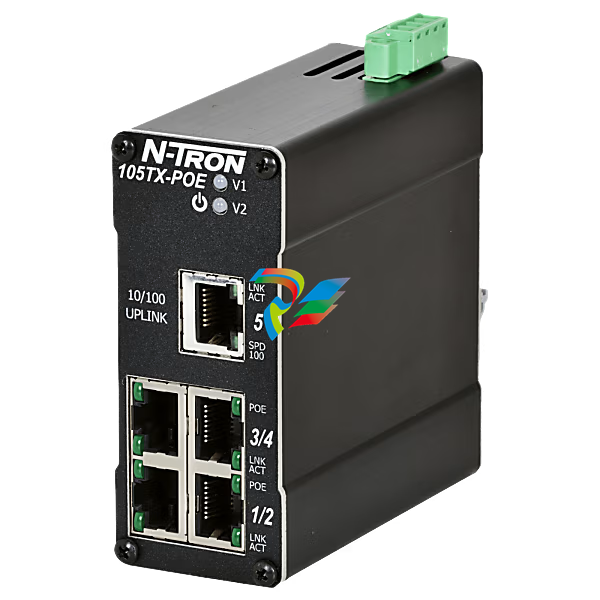 N-Tron® 105TX-POE-MDR Unmanaged 5-port PoE Switch