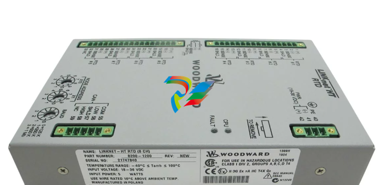 Woodward LinkNet-HT RTD Module (8 RTD Inputs)   8200-1200