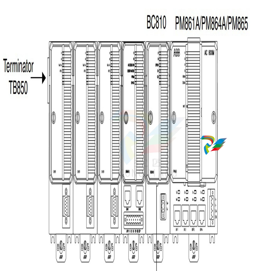 ABB 1949926A2 2-Pin Terminal Block for Horizontal Base