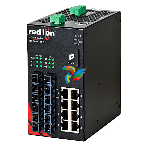N-Tron® NT24K-14FXE6-SC-15 Managed 14-Port Gigabit Industrial Ethernet Switch